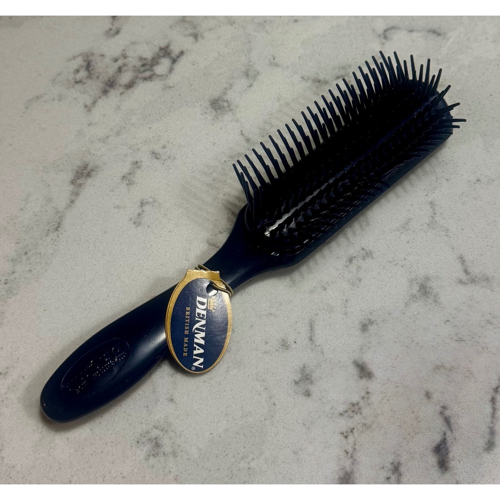 NEW Denman D1 Medium Gentle Styler - Nordic Blue - 7 Row - With Tags